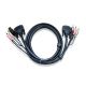 Cablu KVM Aten 2L-7D02U, DVI-D, USB & Audio