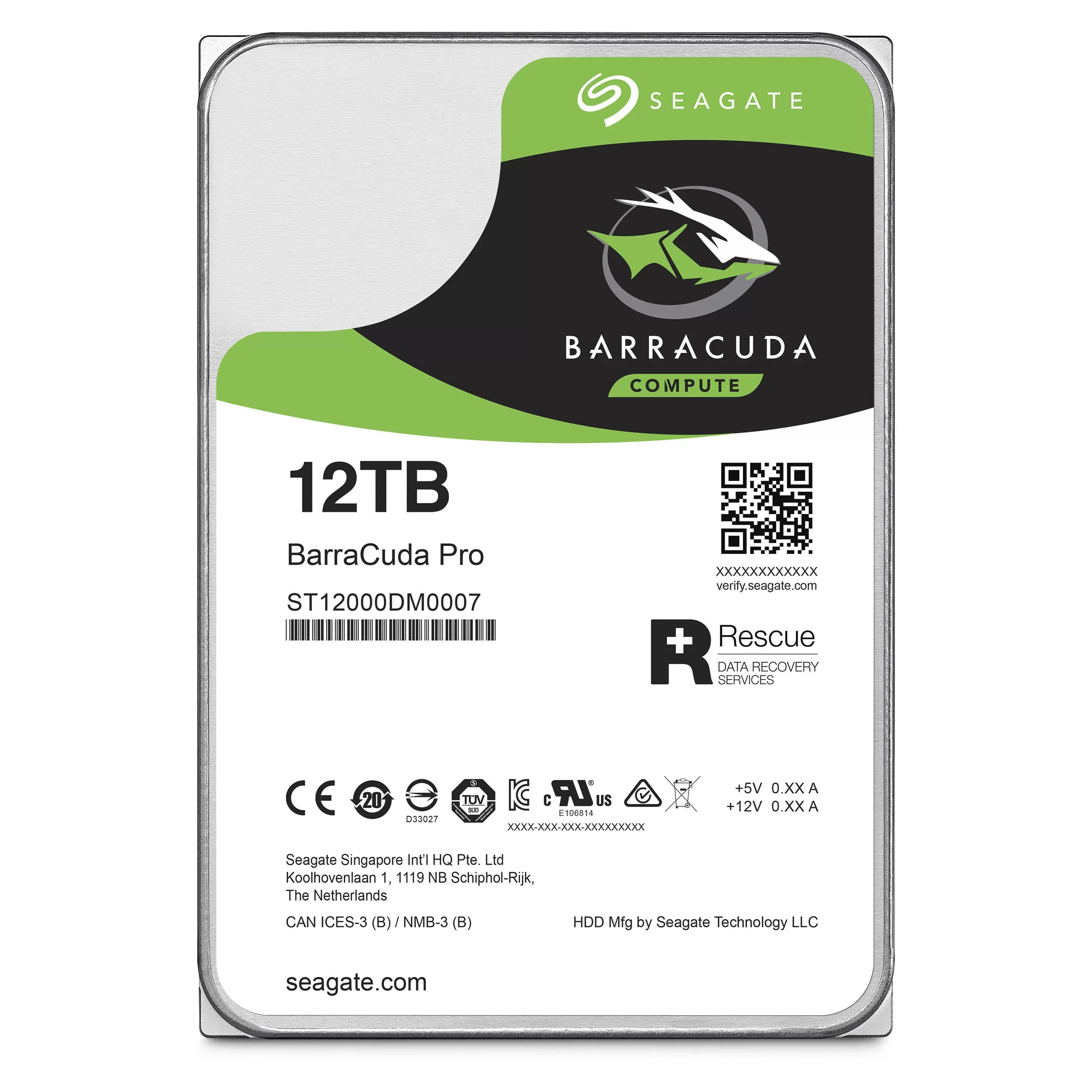 Hard Disk Desktop Seagate BarraCuda PRO, 12TB, 7200RPM, SATA III, 3.5 