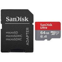 Card de memorie Sandisk microSDXC ULTRA 64GB CL10 A1 UHS-I + adaptor SD