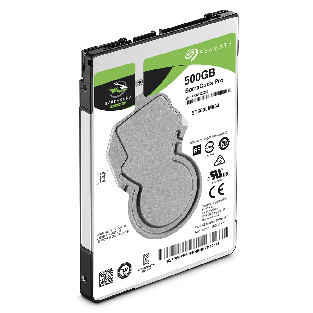 Hard Disk Notebook Seagate BarraCuda Pro 500GB 7200RPM 128MB SATA III