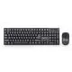 Kit Tastatura & Mouse Gembird Wireless KBS-W-01, US Layout, Black