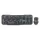 Kit Tastatura & Mouse Gembird Wireless KBS-WM-02, US Layout, Black