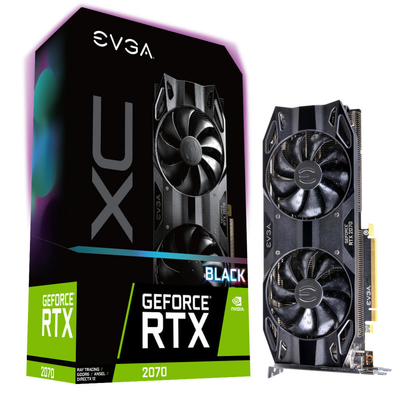 Placa Video EVGA GeForce RTX 2070 XC BLACK EDITION GAMING 8GB GDDR6 256 biti