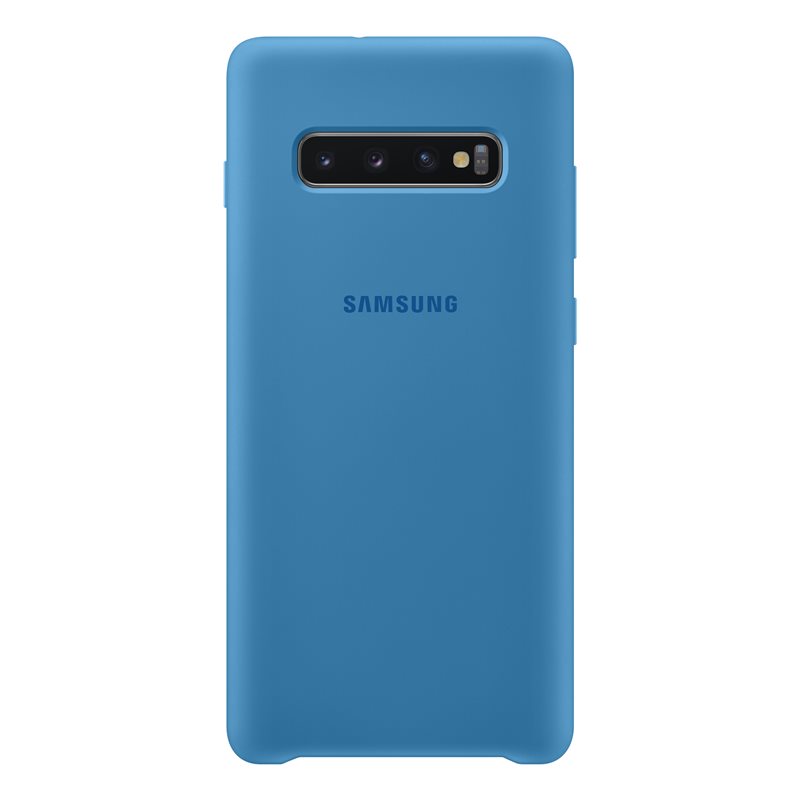 Capac protectie spate Samsung Silicone Cover pentru Galaxy S10 Plus (G975F) Blue