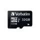 Card de Memorie Verbatim Premium U1, Micro SDHC, 32GB, V10, CL10 + Adaptor