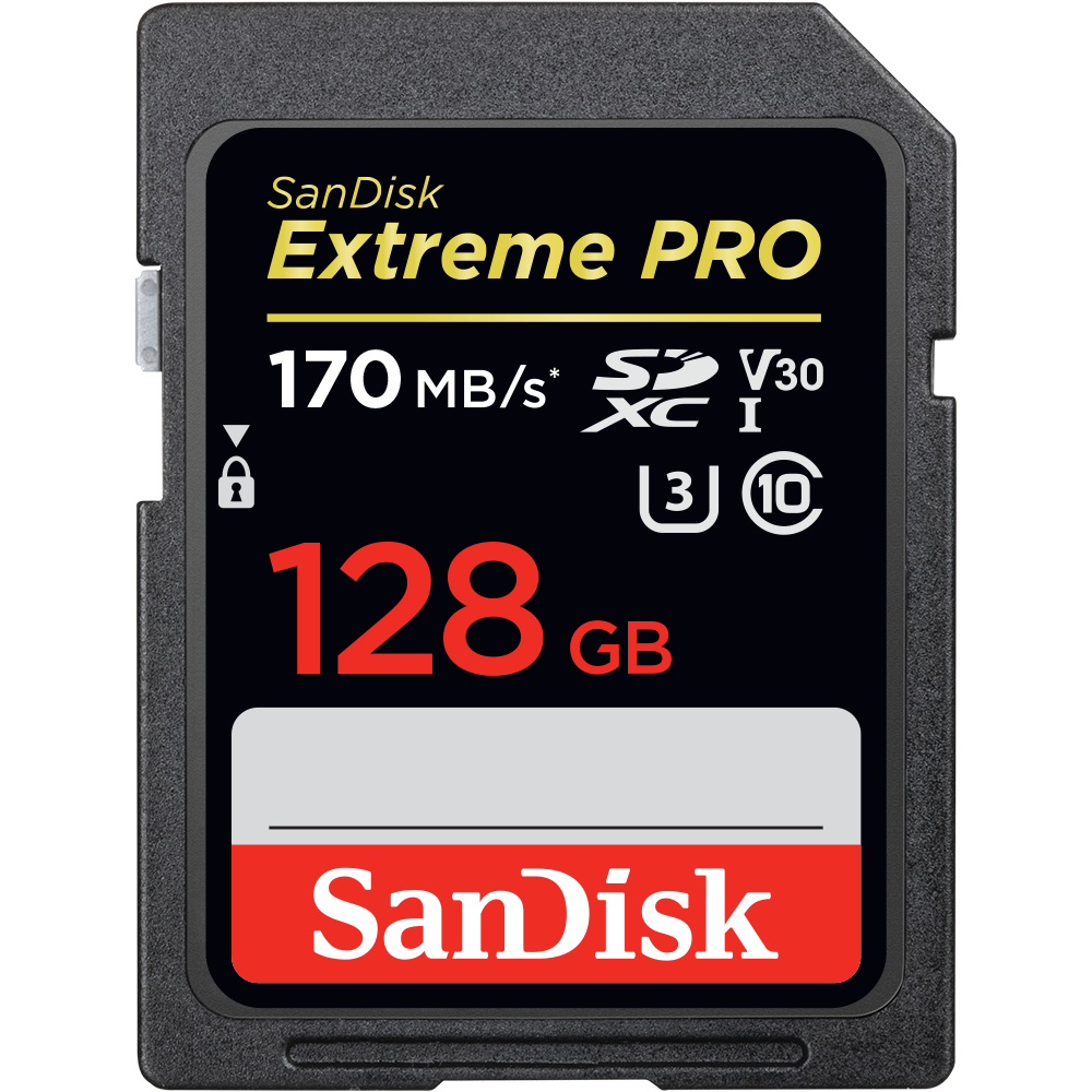 Card de memorie SanDisk Extreme PRO SDXC 128GB V30 CL10
