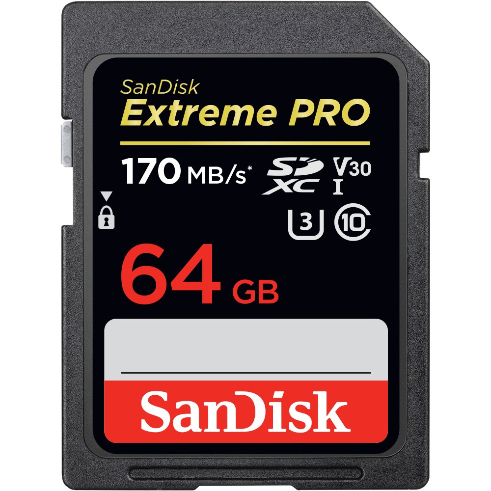 Card de memorie SanDisk Extreme PRO SDXC 64GB V30 CL10