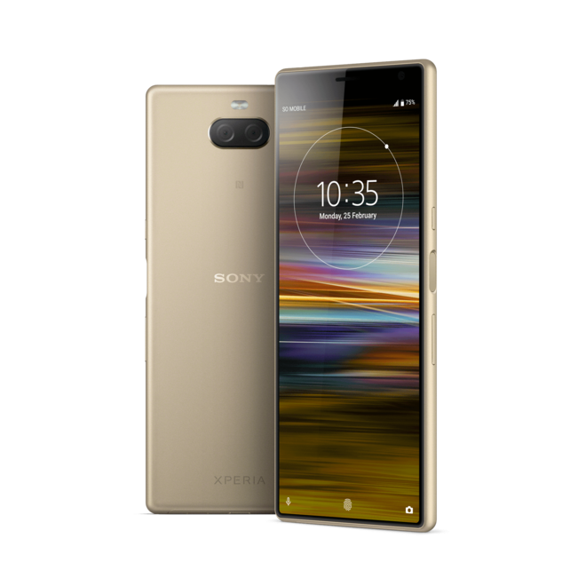 Telefon mobil sony xperia 10 plus l4213 64gb flash 4gb ram dual sim 4g gold