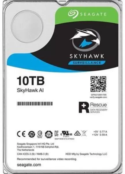 Hard Disk Desktop Seagate SkyHawk ST10000VE0008, 10TB, 7200RPM, SATA III