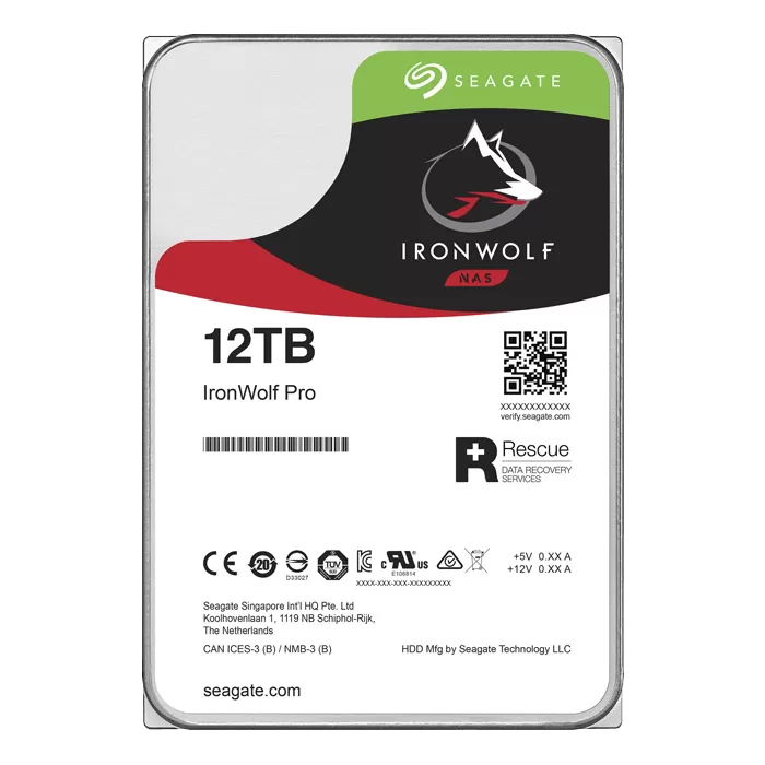 Hard Disk Desktop Seagate IronWolf Pro ST12000NE0008, 12TB, 7200RPM, SATA III