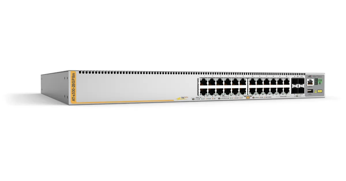 Switch Allied Telesis X530-28GPXM cu management cu PoE 20x10/100/1000Mbps RJ45 4x100M/1/2.5/5G PoE+ 4xSFP+