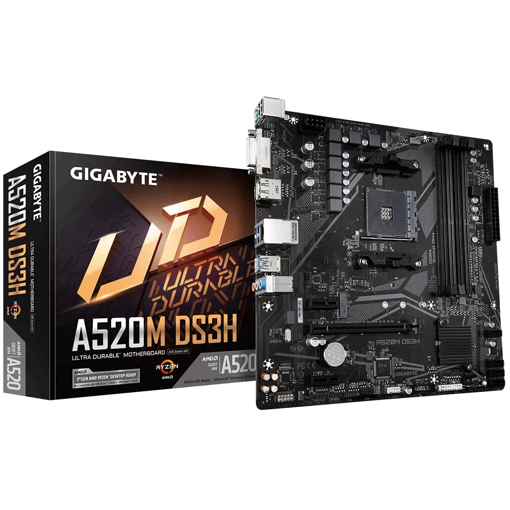 Placa de baza Gigabyte A520M DS3H, Socket AM4
