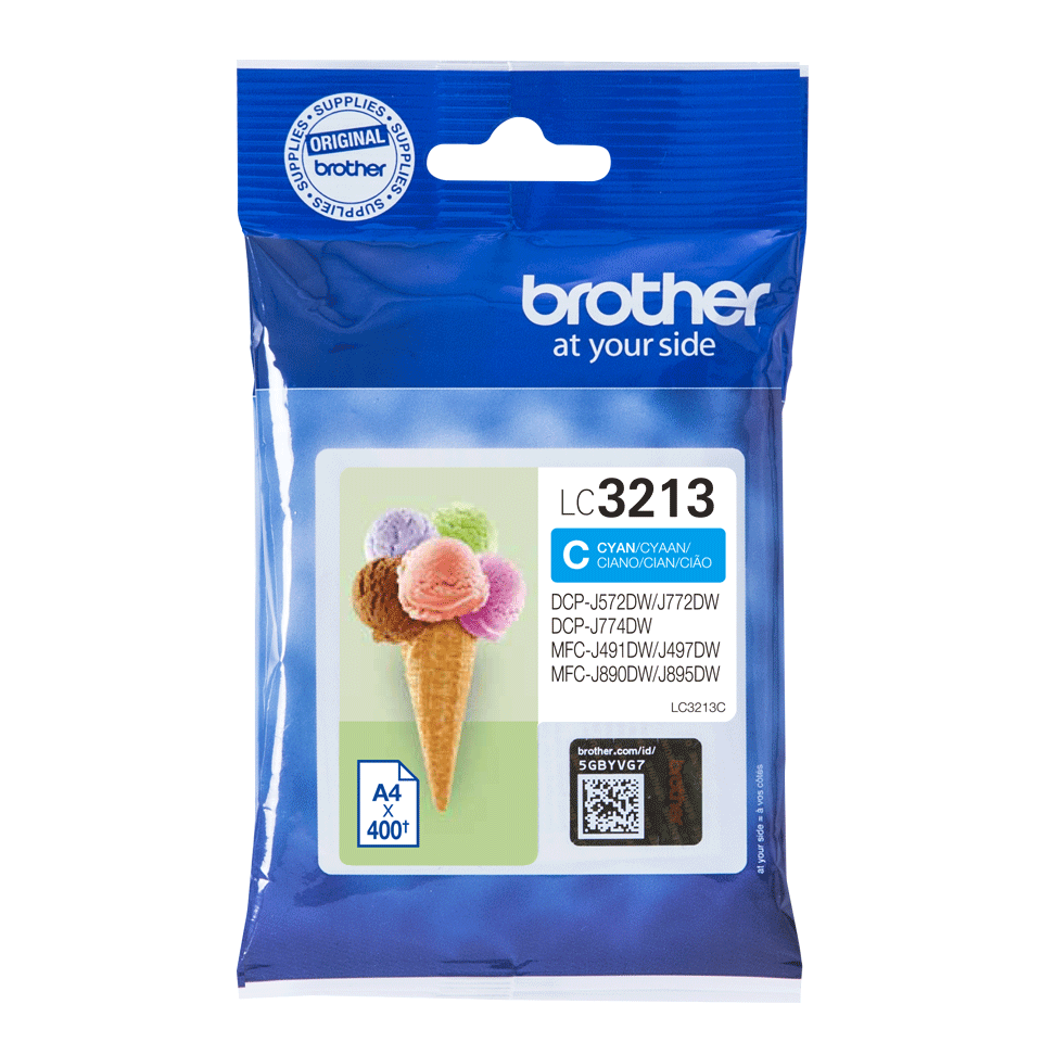 Cartus InkJet Brother LC3213C 400 pagini Cyan