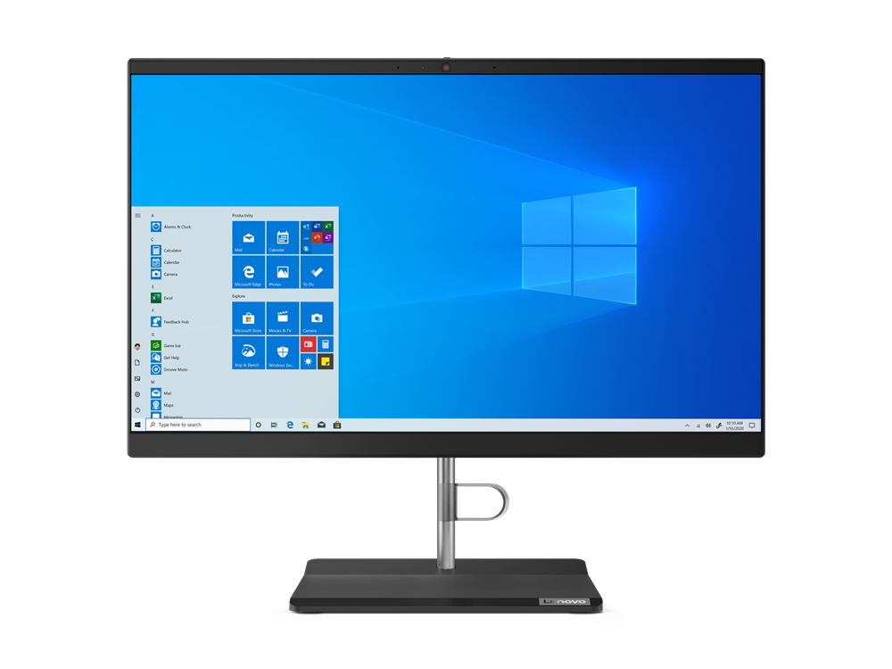 Sistem all-in-one lenovo v30a 21.5 full hd intel core i5-10210u ram 8gb ssd 256gb windows 10 pro