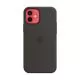 Capac protectie spate Apple Silicone Case MagSafe pentru iPhone 12 / iPhone 12 Pro, Black