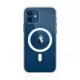 Capac protectie spate Apple Silicone Case MagSafe pentru iPhone 12 / iPhone 12 Pro, Transparenet