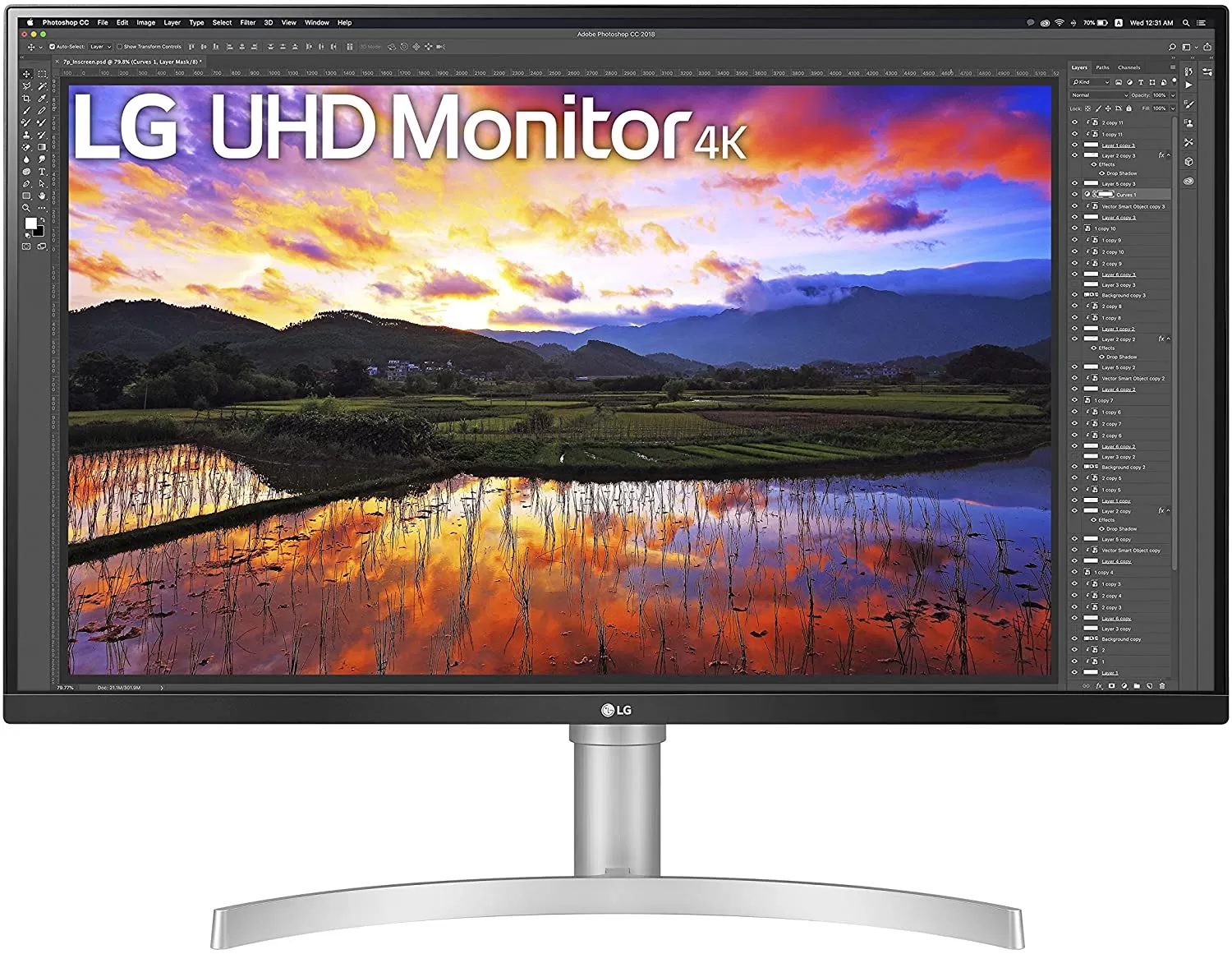 Monitor LED LG 32UN650-W, 31.5 , 4K UHD, 5ms, Alb