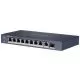 Switch Hikvision DS-3E0510HP-E, fara management, cu PoE, 8x1000Mbps RJ45 + 1xSFP