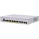 Switch Cisco CBS250-8P-E-2G, cu management, cu PoE, 8x1000Mbps-RJ45 (8xPoE) + 2xGigabit/SFP Combo