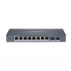 Switch Hikvision DS-3E1510P-SI, cu management, cu PoE, 8x1000Mbps RJ45 + 2xGigabit Fiber