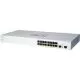 Switch Cisco CBS220-16T-2G, cu management, fara PoE, 16x1000Mbps-RJ45 + 2 x SFP