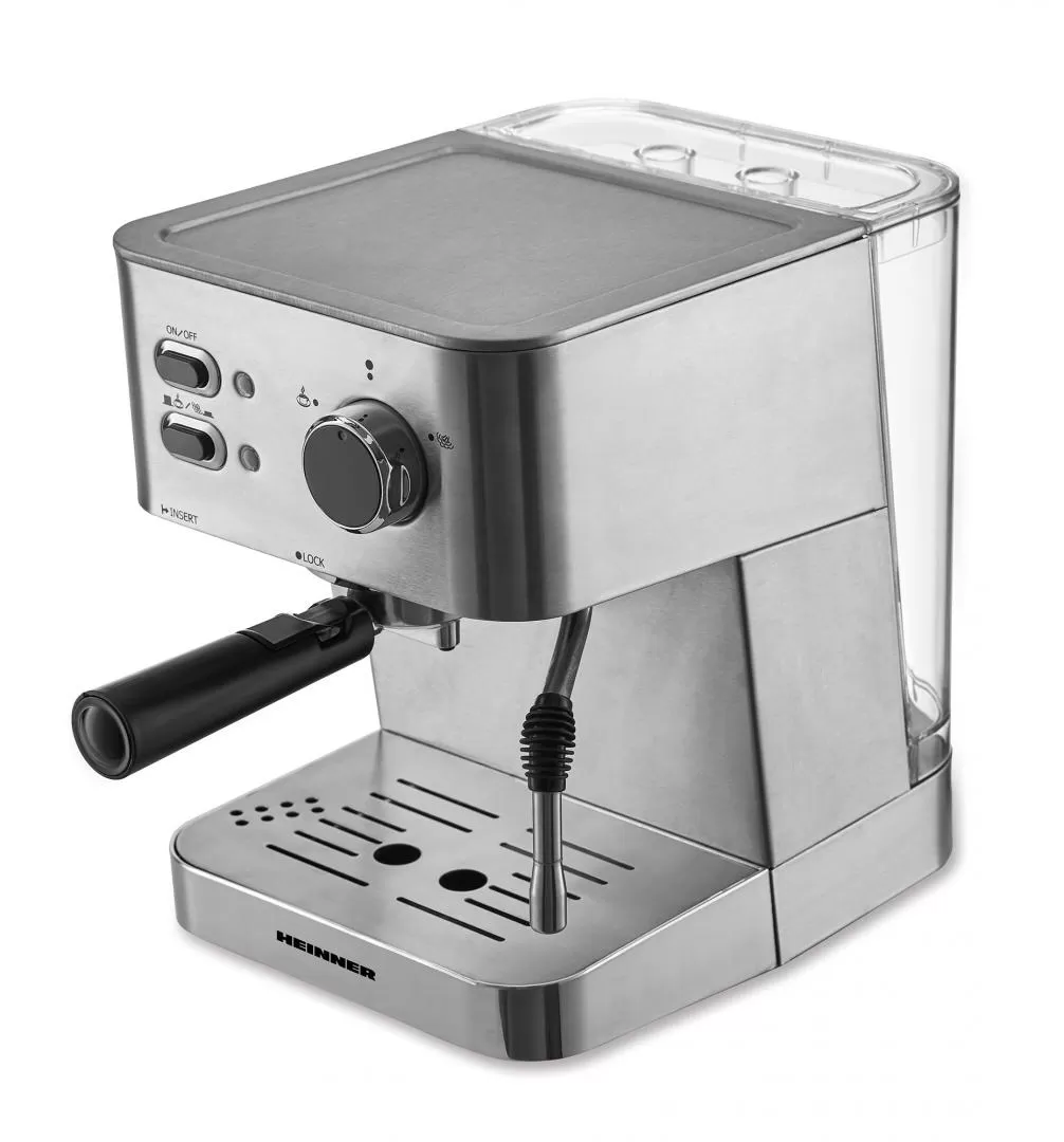 Espressor cafea Heinner HEM-1050SS, 1050W, Argintiu