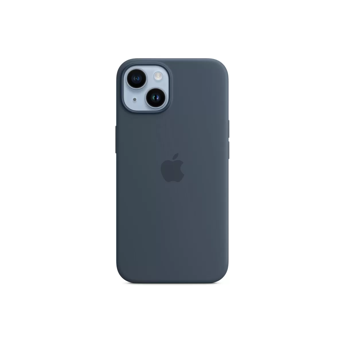 Husa de protectie apple cu magsafe pentru iphone 14 silicon storm blue