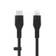 Cablu Belkin BoostCharge Flex, USB-C to Lightning, 3m, Black