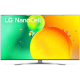 Televizor LED LG Smart TV 43NANO783QA, 108cm, 4K Ultra HD, Argintiu