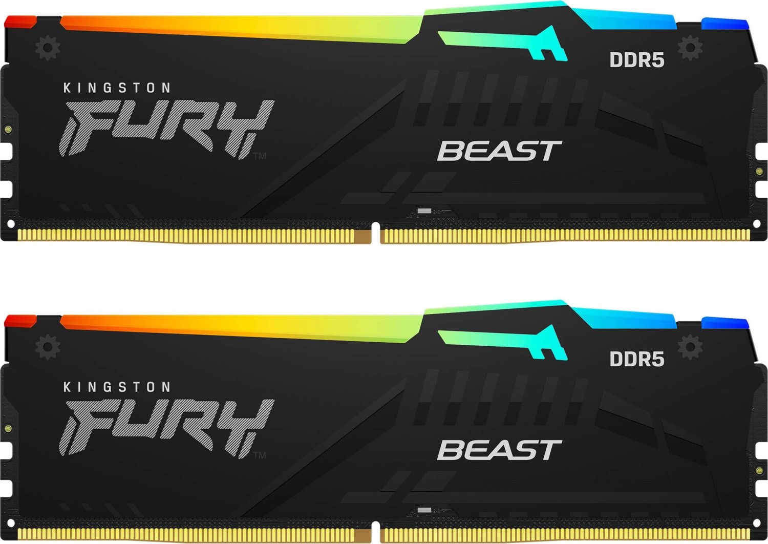 Memorie Desktop Kingston Fury Beast RGB 32GB(2 x 16GB) DDR5 6000MT/s CL36 image1