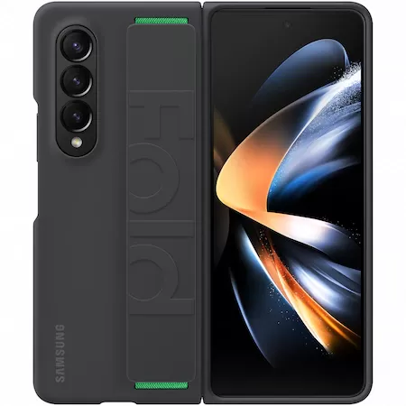 Husa Samsung Silicone Grip pentru Galaxy Z Fold4, Black