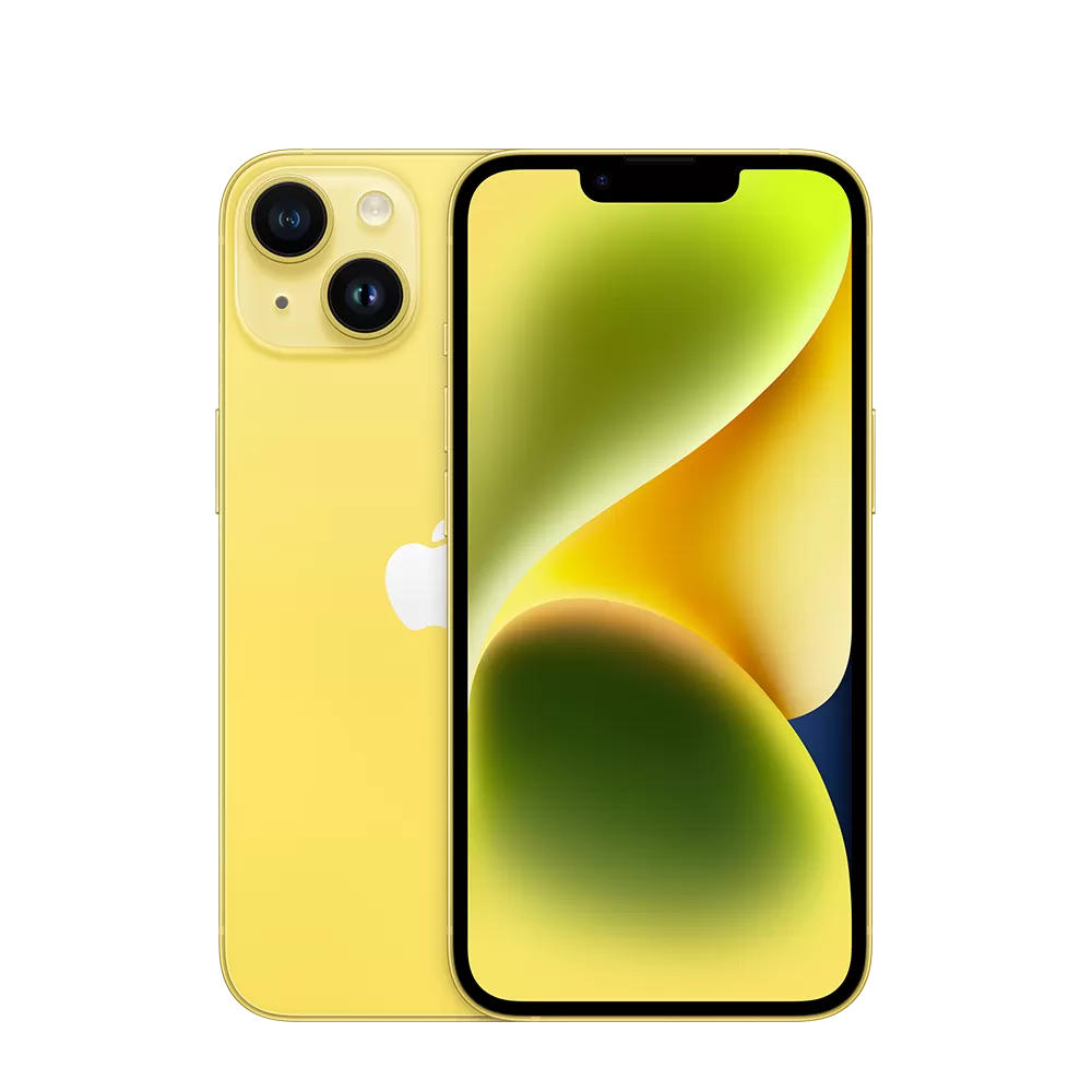 Telefon Mobil Apple iPhone 14 512GB Flash Nano SIM + eSIM 5G Yellow