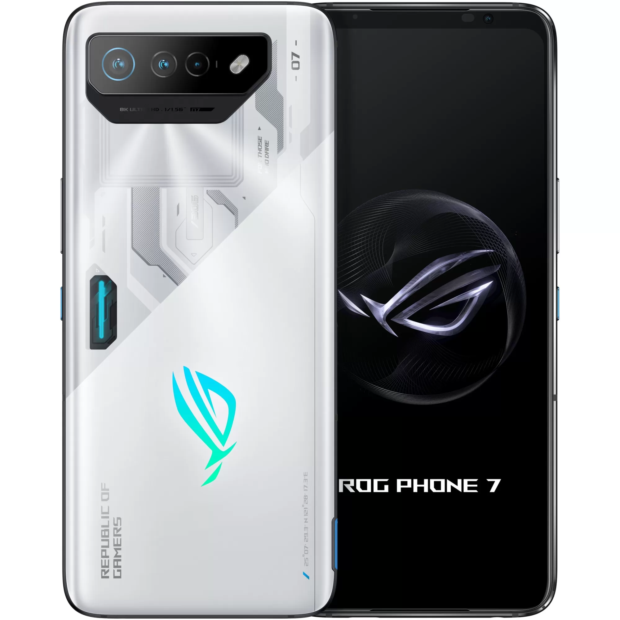 Telefon Mobil Asus ROG Phone 7, 512GB Flash, 16GB RAM, Dual SIM, 5G, White