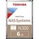 Hard Disk Desktop Toshiba N300 NAS, 6TB, 7200RPM, SATA 3, retail