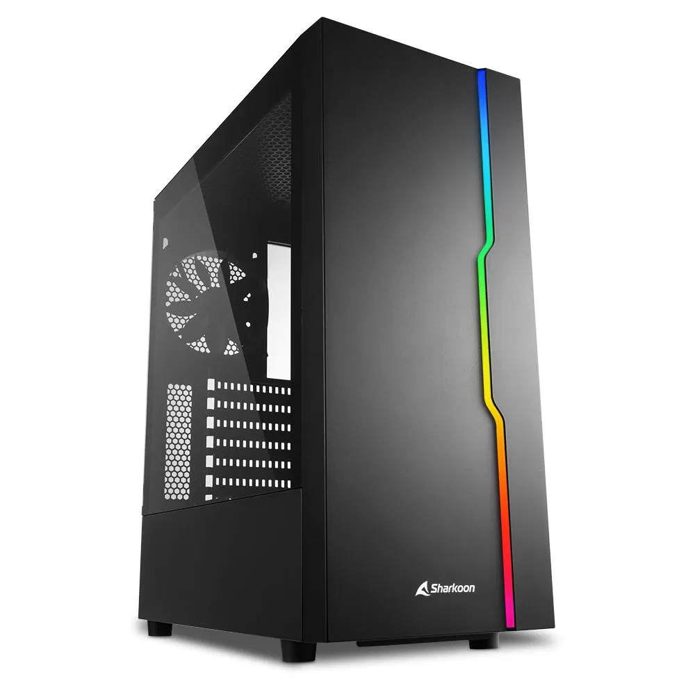 Carcasa PC Sharkoon RGB Slider, Black