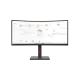 Monitor LED Lenovo ThinkVision T34w-30, 34'', Ultra Wide QHD, Curbat, 6ms, Negru