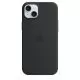 Husa de protectie Apple Silicone Case cu MagSafe pentru iPhone 15 Plus, Black
