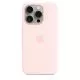 Husa de protectie Apple Silicone Case cu MagSafe pentru iPhone 15 Pro, Light Pink