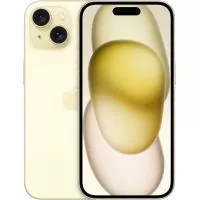 Telefon Mobil Apple iPhone 15, 128GB Flash, Nano SIM + eSIM, 5G, Yellow