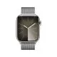 Smartwatch Apple Watch 9 GPS + Cellular, 45mm, Carcasa Stainless Steel Silver, Bratara Graphite  Milanese