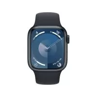Smartwatch Apple Watch 9 GPS, 41mm, Carcasa Midnight Aluminium, Bratara Midnight Sport - S/M