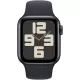 Smartwatch Apple Watch SE GPS, 40mm, Carcasa Midnight Aluminium, Bratara Midnight Sport - M/L
