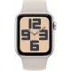 Smartwatch Apple Watch SE GPS, 40mm, Carcasa Starlight Aluminium, Bratara Starlight Sport - M/L