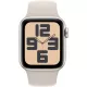 Smartwatch Apple Watch SE GPS, 40mm, Carcasa Starlight Aluminium, Bratara Starlight Sport - S/M