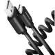 Cablu Axagon  BUCM-AM10TB, USB-C la USB-A, 0.6m, 3A, Twister, Black