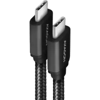Cablu Axagon BUCM32-CM20AB, USB-C la USB-C 3.2 Gen2, 2m, 5A, 4K HD, Impletit, Black