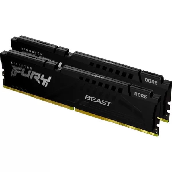 【かけ】Kingston FURY BEAST 32GB(16GBx2) Memorie Desktop Kingston Fury Beast, 32GB(2 x 16GB) DDR5, 6000Mhz