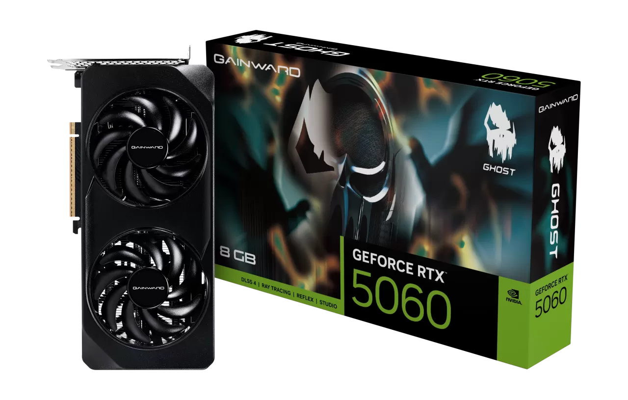Placa Video Gainward GeForce RTX 5060 Ghost  8GB GDDR7  128 biti