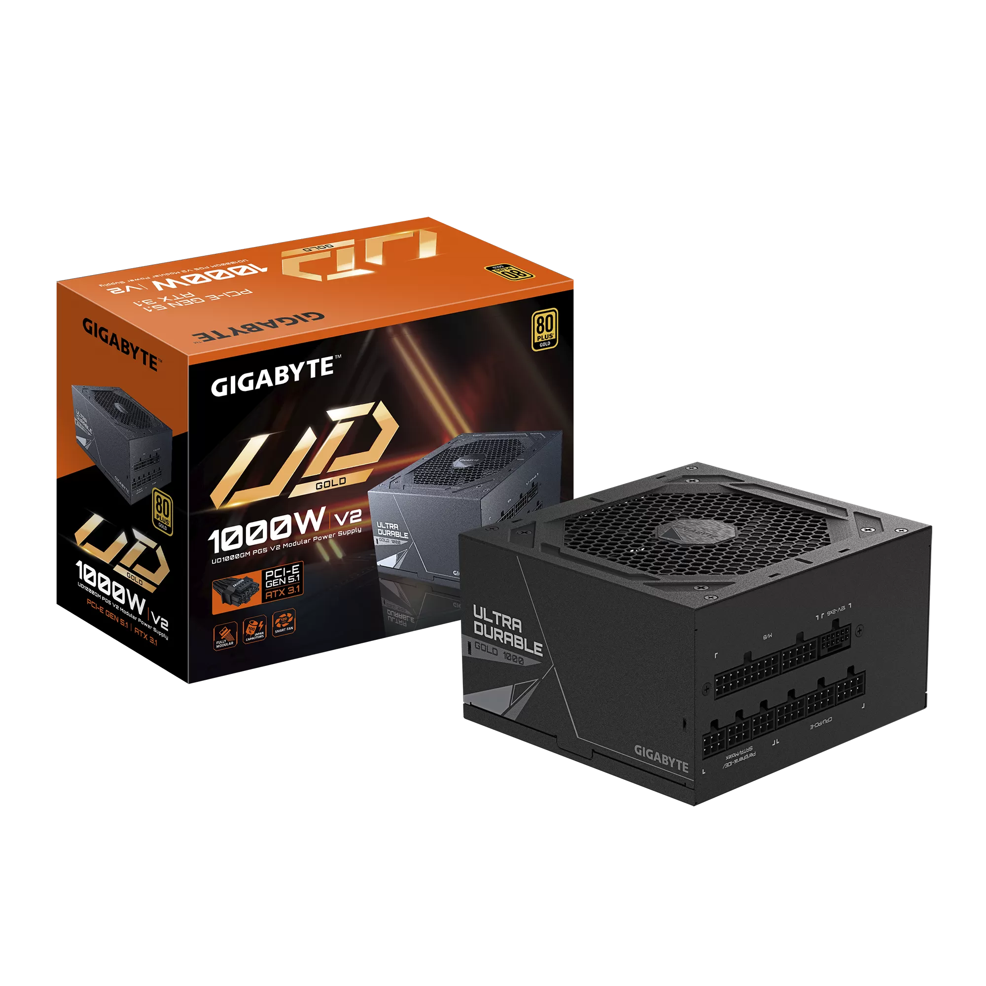 Sursa PC Gigabyte UD1000GM PG5 V2  Modulara  1000W  Black