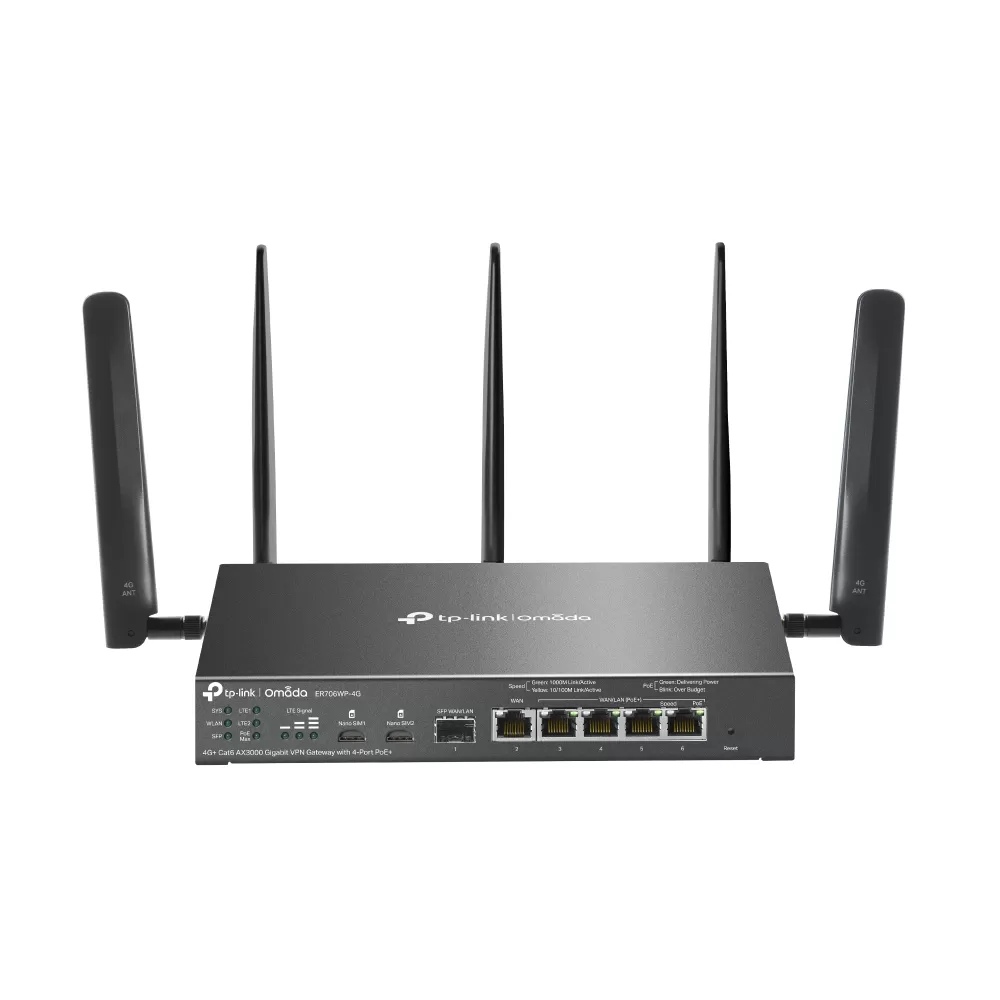 Router Tp-Link Omada ER706WP-4G  AX3000  WiFi6  LTE